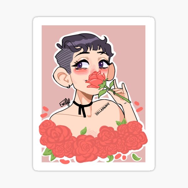 mitch grassi - roses Sticker