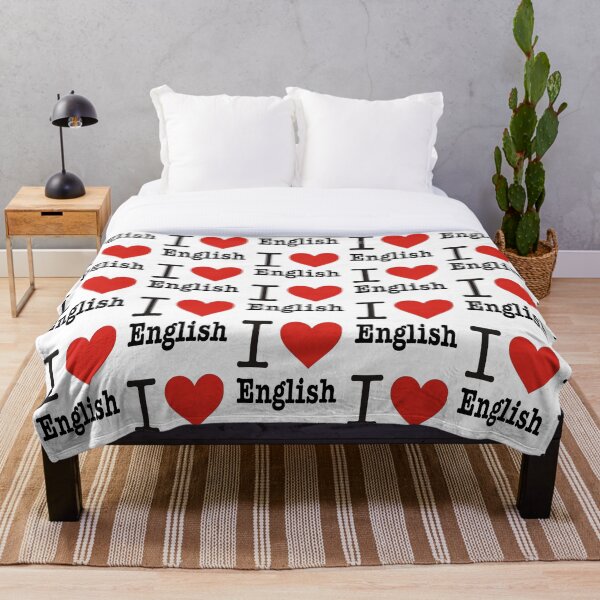 Aperçu de l'œuvre J'aime l'anglais. Amoureux de l'anglais créée et vendue par ZROL.