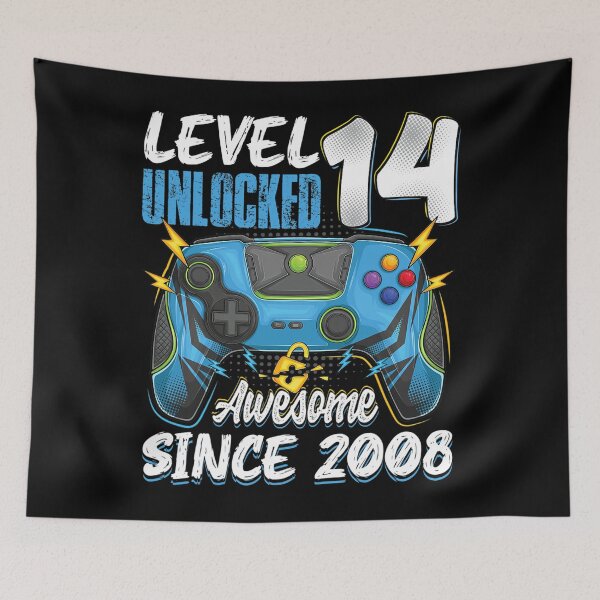 Item preview, Level 14 Unlocked awesome 2008 14th birthday boy video games designed and sold by unusedbandwidth.