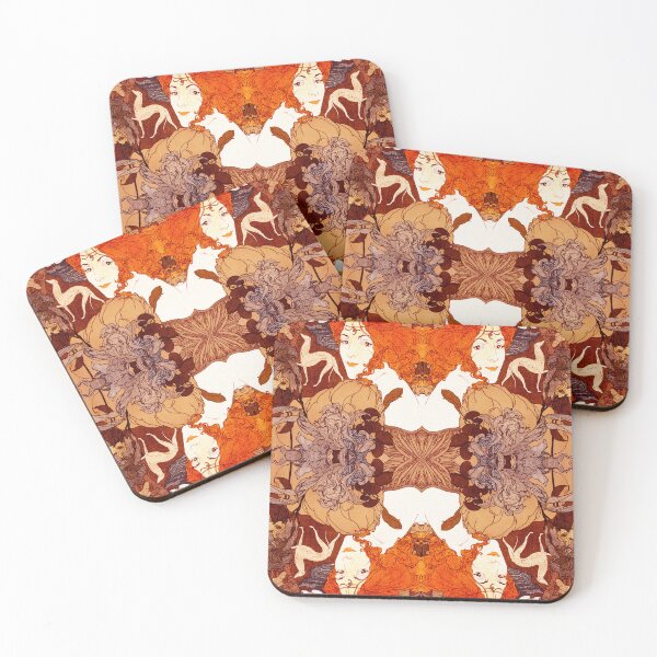 Item preview, Dame met Edelman Brown Orange Women and Greyhound designed and sold by SpiritGifts.