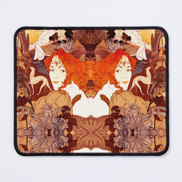 Item preview, Dame met Edelman Brown Orange Women and Greyhound designed and sold by SpiritGifts.