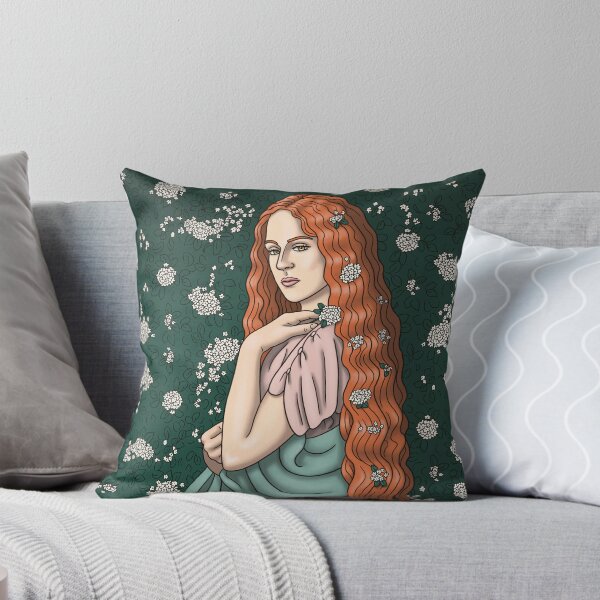 Item preview, Floral Persephone portrait designed and sold by CloudyCreativa.