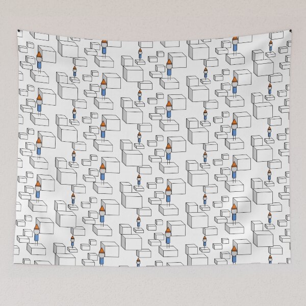 Item preview, Mignomes Standing Among Rectangular Prisms designed and sold by NoirPineapple.