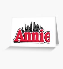 Annie Musical Logo Greeting Card