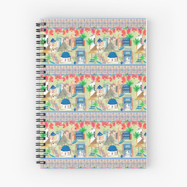 Item preview, Santorini in decorative borders designed and sold by spiffythings.