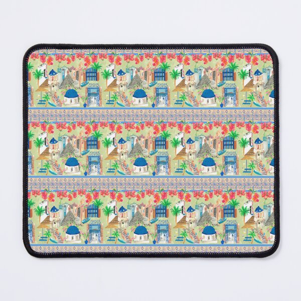 Item preview, Santorini in decorative borders designed and sold by spiffythings.