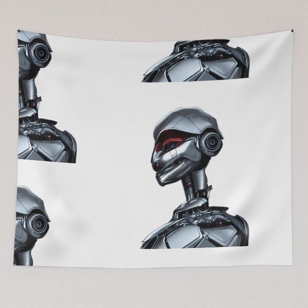 Item preview, Animal Face Robot (Color, sticker, Portrait Half Body,  Tall Image, Face Left,  11200 x 11200 Large Detailed Image, transparent background) designed and sold by Digital-Davinci.