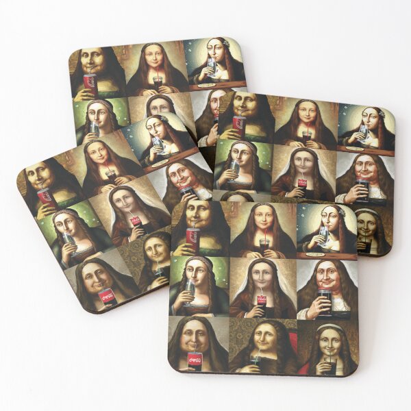 Item preview, "Variations on the drinking Mona Lisa" designed and sold by nanlos.