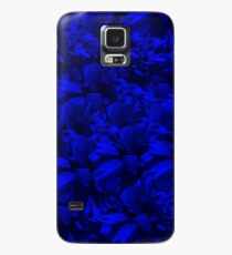 A202 Rich Blue and Black Abstract Design Case/Skin for Samsung Galaxy