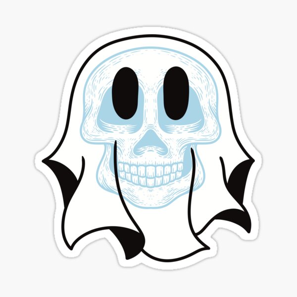 Sheet Ghost Sticker For Sale By Budidewa Redbubble