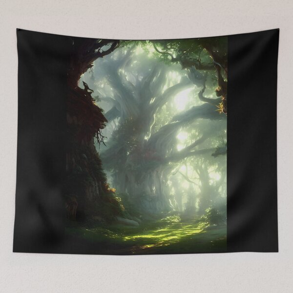 Aperçu de l'œuvre arbres naturels forestiers, peinture nature #12 créée et vendue par supeart.