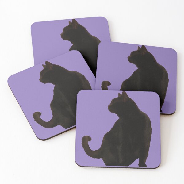 Item preview, Side View Silhouette Of A Black Cat Vector Art designed and sold by taiche.