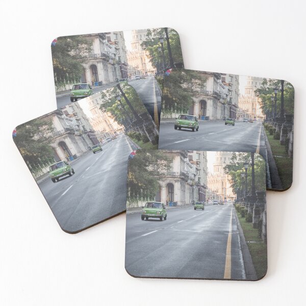 Item preview, Green Cars | Morning Traffic | Havana Cuba designed and sold by PhotosByVille.