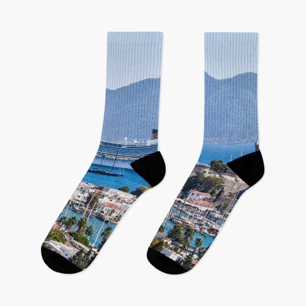 Item preview, Bodrum Castle And Cruise Ship designed and sold by Londonimages.