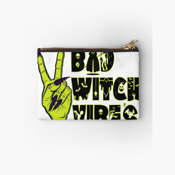 Item preview, Bad Witch Vibes Peace Hand Girl Witches Halloween designed and sold by AJB ⭐⭐⭐⭐⭐✔️.