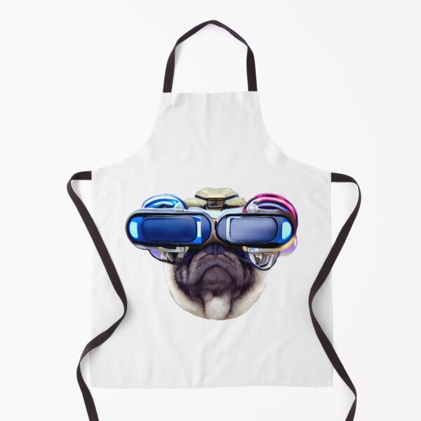 Item preview, Pug in VR  Color, Sticker, Center, Symmetric, 2800x2800, Transparent Background) designed and sold by Digital-Davinci.