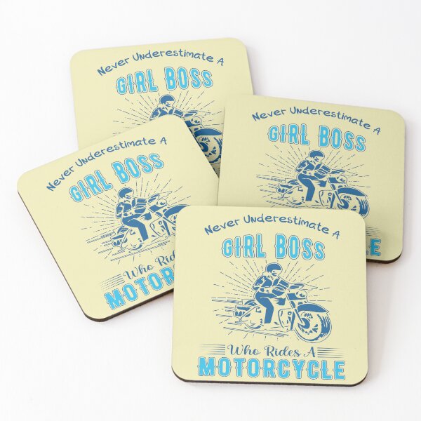 Artikelvorschau, Girl Boss Motorcylcle - Ein Desing mit einer Motorradfahrerin und einem coolen Slogan entworfen und verkauft von velisani.