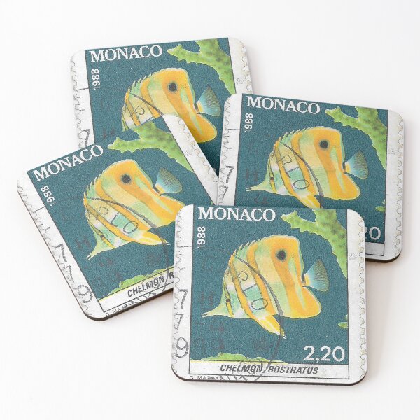 Item preview, 1988 Monaco Stamp Chelmon Rostratus designed and sold by yousufi.