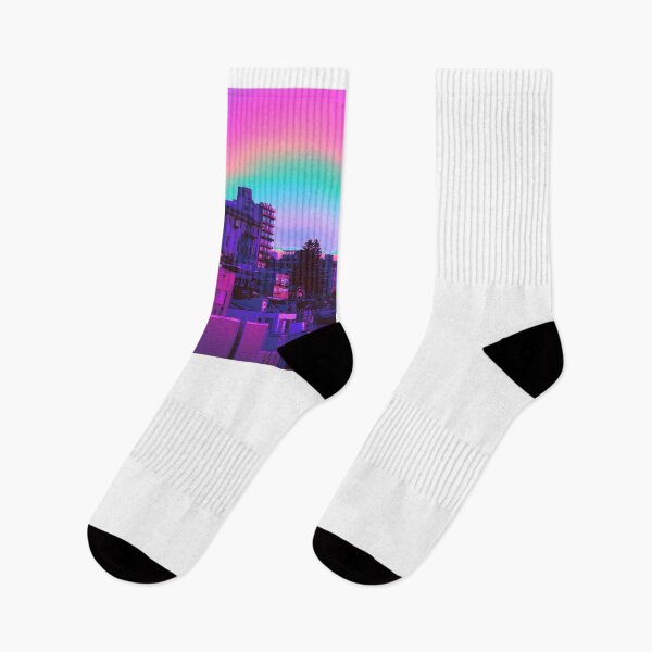 Item preview, Japanese vaporwave cityscape  designed and sold by visualnoiise.