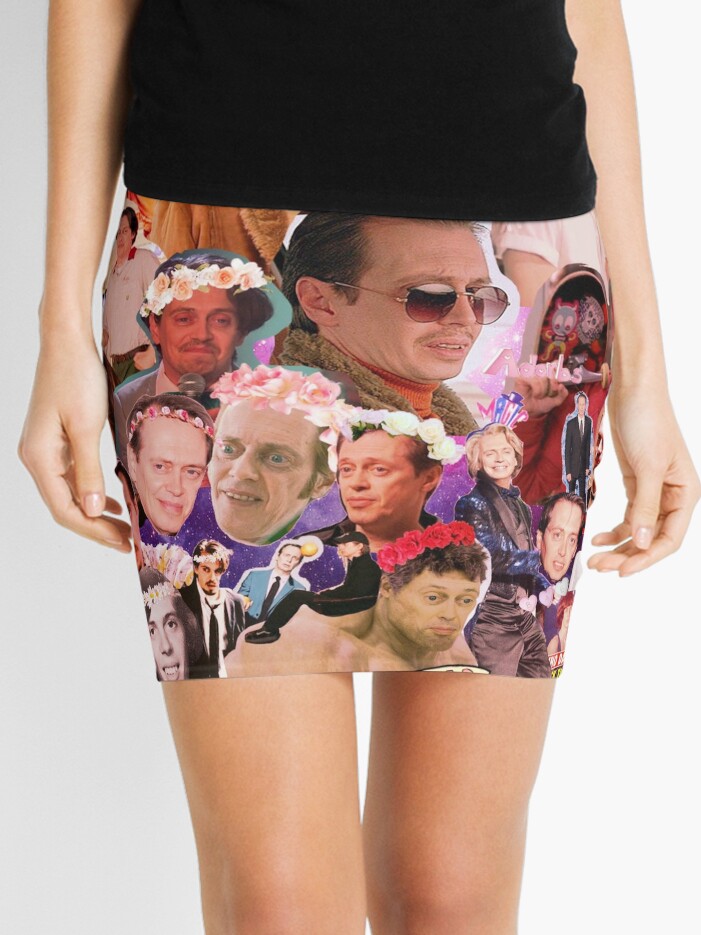 Steve Buscemi Galaxy Collage Mini Skirt