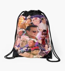 Steve Buscemi Galaxy Collage Drawstring Bag