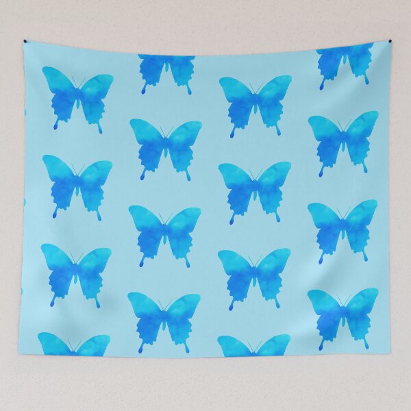 Item preview, Watercolor Butterfly, Sky Blue designed and sold by Marymarice.
