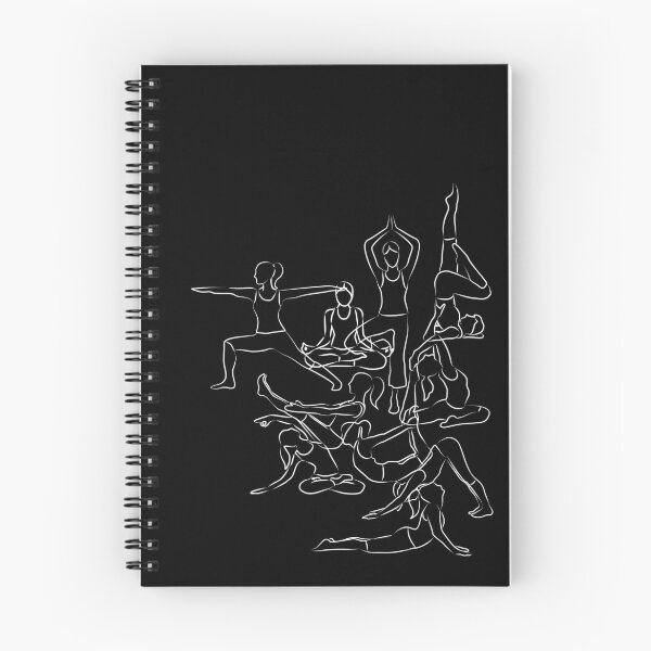 Item preview, Yoga Asanas Pattern - white chalk designed and sold by XOOXOO.