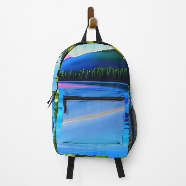 Item preview, Emerald Lake Sunset Beautiful Detailed Painting, Ai Generated Art designed and sold by ACC .