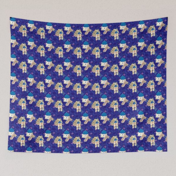 Item preview, Santorini block print designed and sold by spiffythings.
