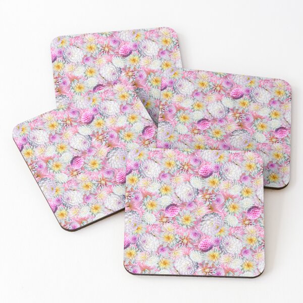 Item preview, Pink Dahlia flowers pattern designed and sold by AusraB.