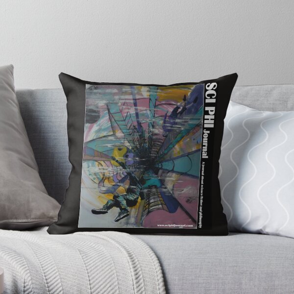 Beyond the Mist. (illustration) Throw Pillow