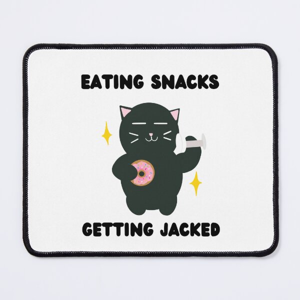 Item preview, Eating snacks, Getting Jacked designed and sold by Mr-Meowsies.