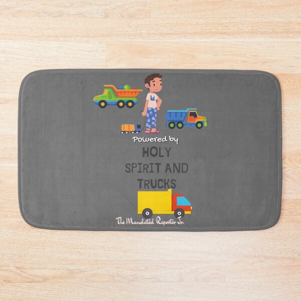 Item preview, Powered by Holy Spirit and Trucks - Gray designed and sold by TheReporter1.