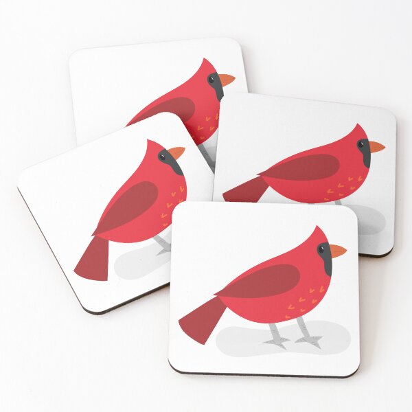 Item preview, Cardinal - cute backyard bird designed and sold by Shiny Happy World.
