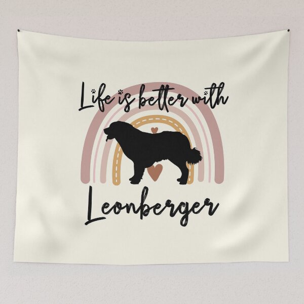 Item preview, Leonberger Dog Rainbow Aesthetic Boho designed and sold by rafaeltto.