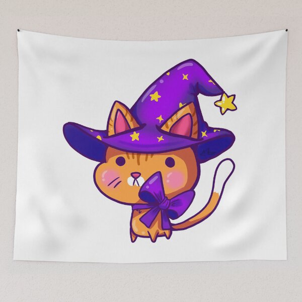 Item preview, Magic wizard Cat designed and sold by konekoilustra.