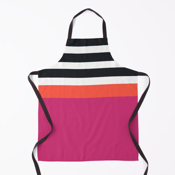 Item preview, Iconic Scandinavian Striped Pattern in Hot Pink, Orange, Black and White designed and sold by Deutschic.