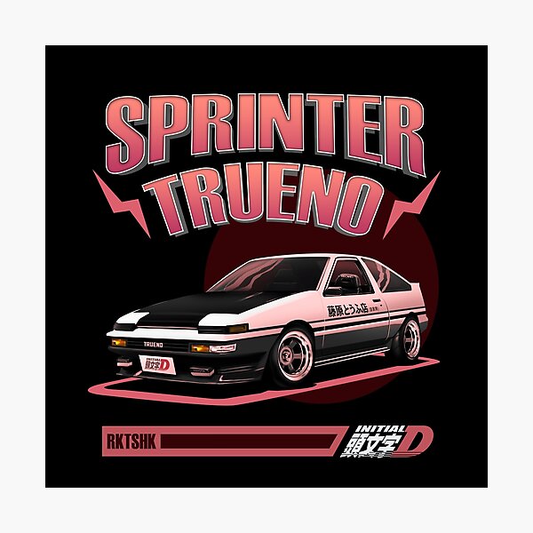 "Initial d tofu toyota AE86 trueno" Photographic Print for Sale by