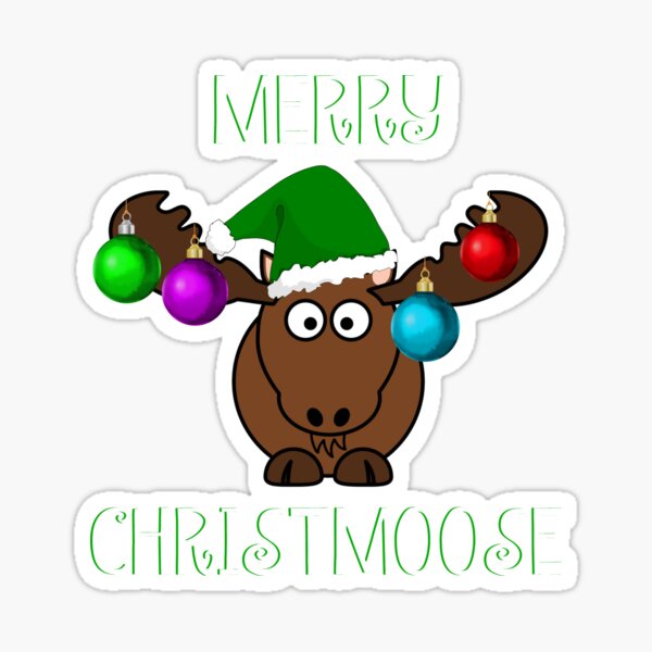 Item preview, Merry Christmoose Funny Moose Christmas designed and sold by EstelleStar.