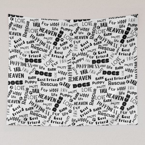 Item preview, Words Related to Dog with Black Texts designed and sold by Amy Quinn.