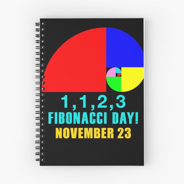 Item preview, Fibonacci Day, 1,1,2,3, November 23   designed and sold by SymbolGrafix.