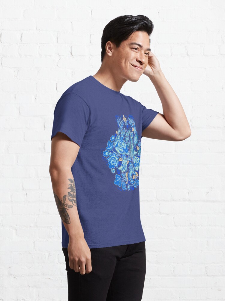 Alternate view of Rosemaling Folk Art 2 Classic T-Shirt