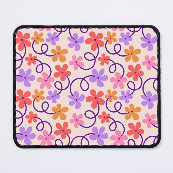 Item preview, Fun Loopy Floral Pattern designed and sold by EliveraDesigns.