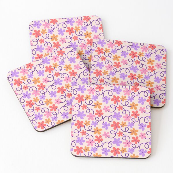Item preview, Fun Loopy Floral Pattern designed and sold by EliveraDesigns.