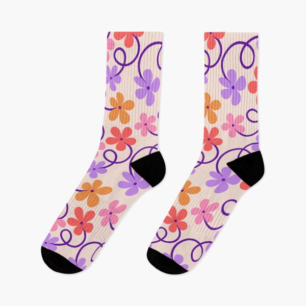 Item preview, Fun Loopy Floral Pattern designed and sold by EliveraDesigns.