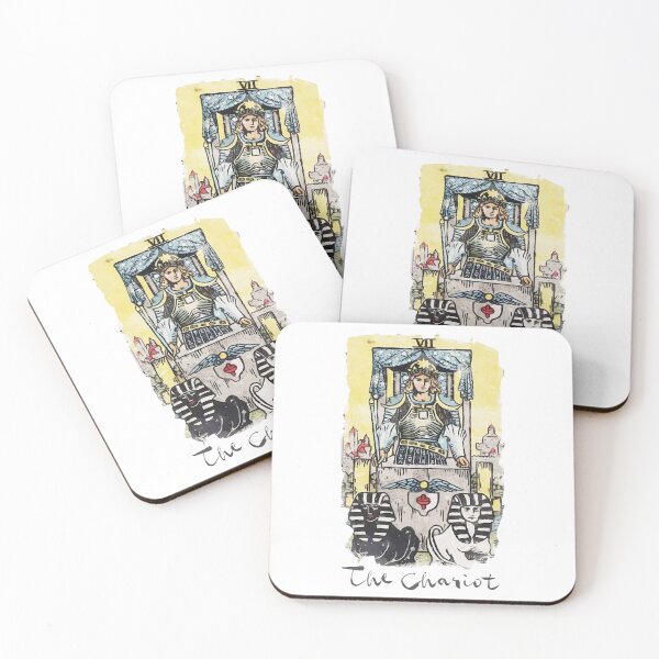 Item preview, The Chariot Major Arcana RWS Tarot Card Painting designed and sold by ApolloTarot.