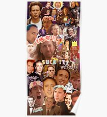 Nic Cage Collage Poster
