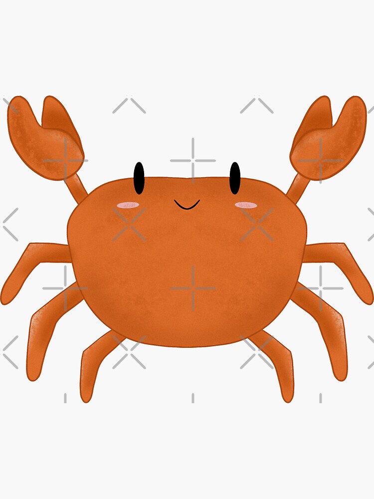 "crab sticker" Sticker for Sale by yasmindesigns8 Redbubble