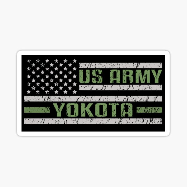 "Yokota US Army Military Installation 2596" Sticker for Sale by Rare