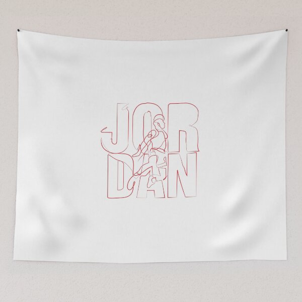 Item preview, Continuous Line graphic minimalist art Michael Jordan calligraphy typography designed and sold by scribblelife.
